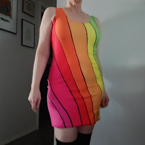 Pride Rainbow Body con Dress - Picture 1 of 4